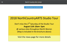 Tablet Screenshot of northcountryartscenter.org